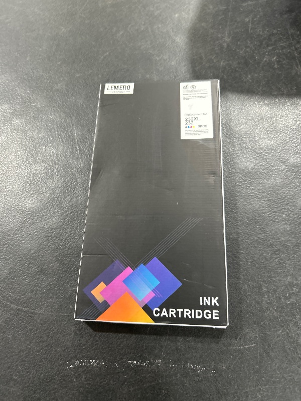 Photo 1 of LemeroUexpect 232XL Ink Cartridges Combo Pack Remanufactured 232XL Ink Cartridges for Printer WF-2930 WF 2950 XP-4200 XP-4205 Ink Printers, 232 232XL Ink Cartridge 5 Pack