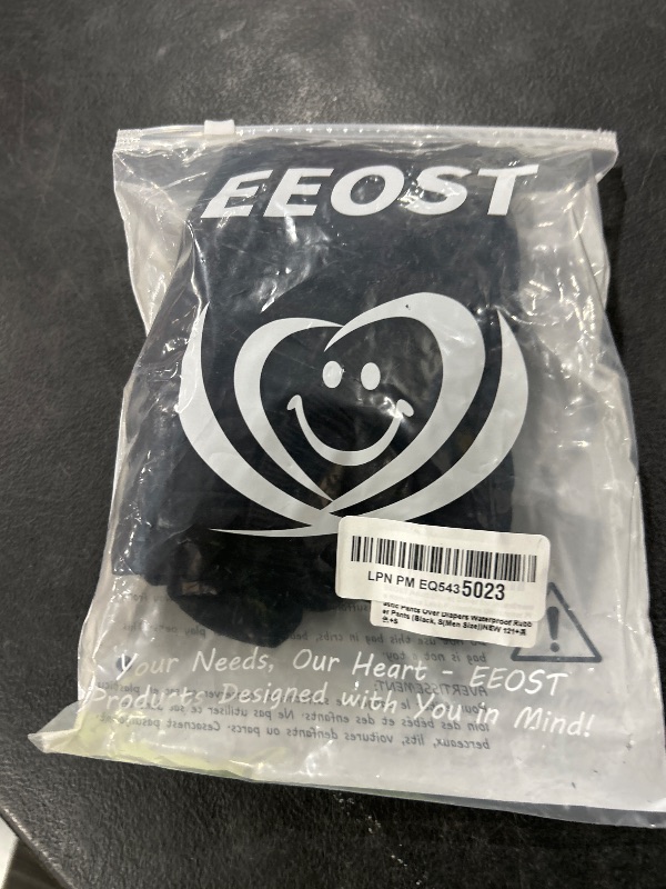 Photo 1 of EEOST Adult Diaper Cover for Incontinence Noiseless Leak-Protection Underwear Plastic Pants Over Diapers Waterproof Rubber Pants (Black, S(Men Size))