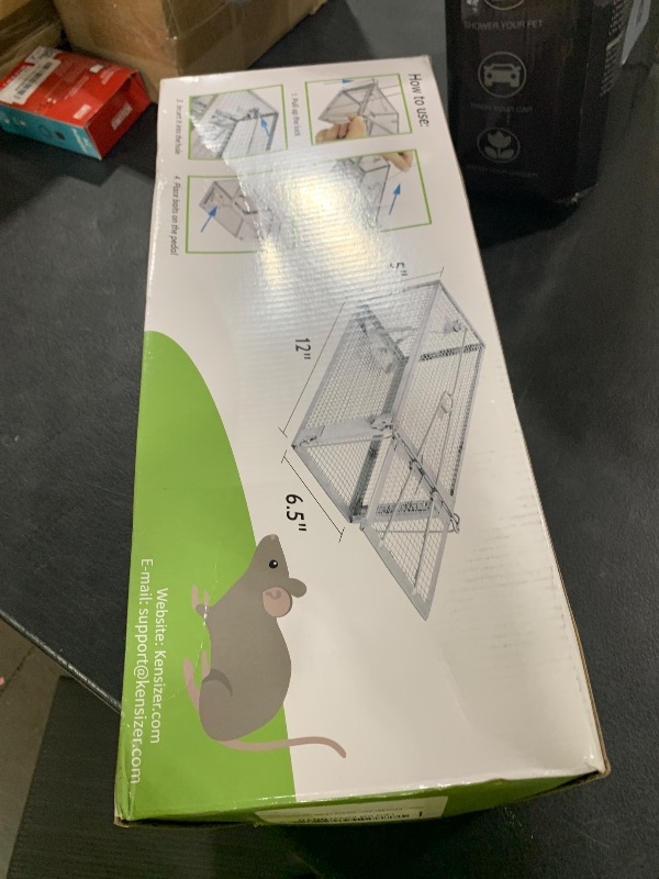 Photo 1 of Kensizer Animal Humane Live Cage Trap That Work for Rat Mouse Chipmunk Mice Voles Hamsters and Other Small Rodents, Trampa para Ratones, Catch and Release 1Pack Medium 12" L x 6.5" W x 5" H