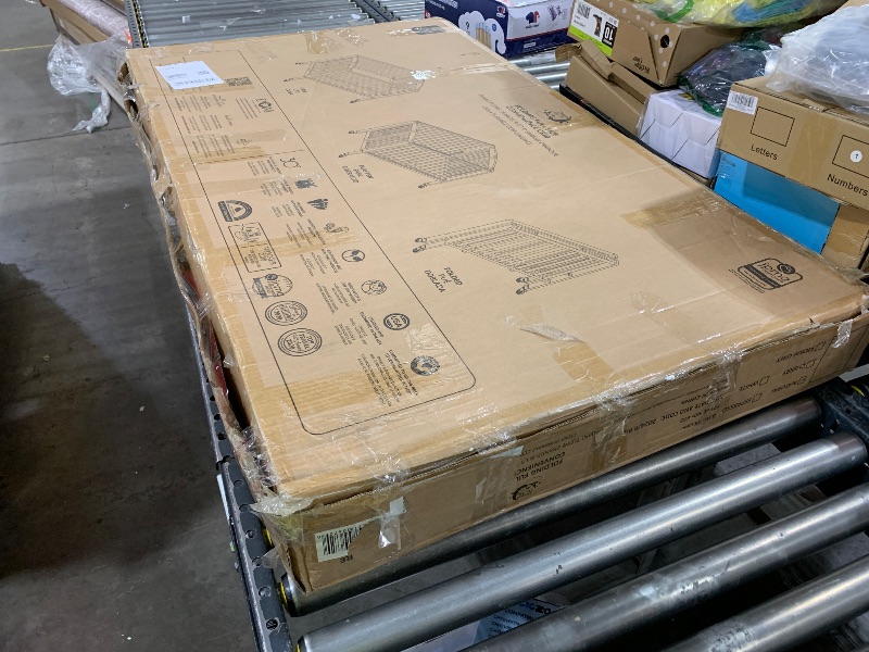 Photo 1 of Dream On Me Folding Full Size Convenience Crib In Natural, Two Adjustable Mattress Height Positions, Comes With Heavy Duty Locking Wheels, Flat Folding