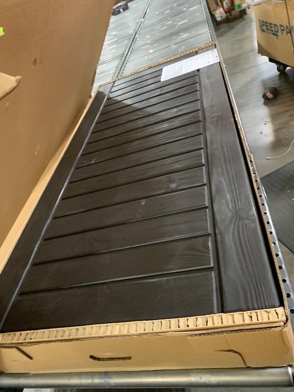 Photo 1 of Keter Westwood 570L Outdoor 75% recycled Garden Furniture Storage Box Brown Wood Panel Effect ; Fade Free ; All Weather Resistant ; Safe and Secure ; Zero Maintenance ; 2 year Warranty