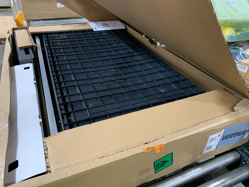 Photo 1 of Keter Denali 200 Gallon Resin Large Deck Box with Double Wall 20mm Panels - Paintable and Drillable-Organization and Storage for Patio Furniture and Outdoor Items, Grey & Black