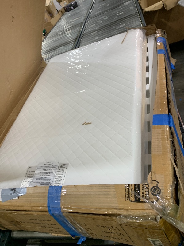 Photo 1 of Dream On Me Jayden 4-in-1 Mini Convertible Baby Crib And Changer in White, Greenguard Gold Certified, Non-Toxic Finish, New Zealand Pinewood, 1" Mattress Pad