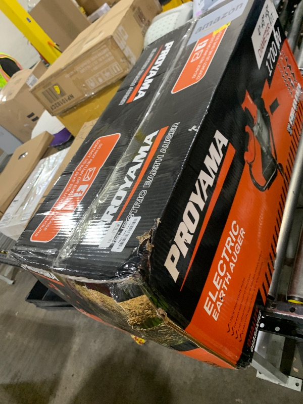 Photo 1 of PROYAMA Electric Post Hole Digger, 1700W Corded Earth Auger with 4" 6" 8" Drill Bit, 12" Extension Rod, Reverse Control, 5-Year Warranty Gear Box, Ideal for Post Hole Digging, Drilling, Tree Planting
