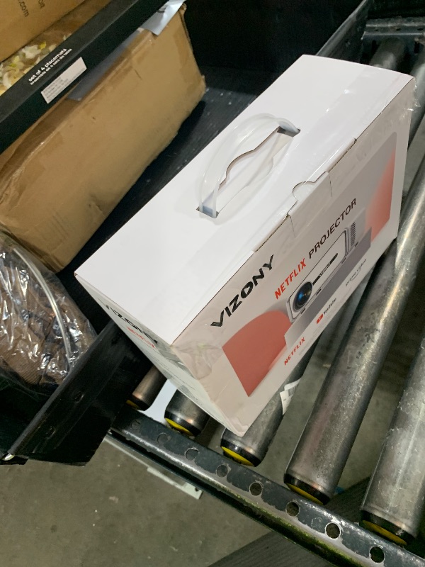 Photo 1 of [Netflix Officially/Dolby Audio] Smart Projector with WiFi and Bluetooth, VIZONY Native 1080P Projector with Apps Built in Netflix, Youtube, Hulu, Disney+, Portable Mini Projector for Indoor/Outdoor