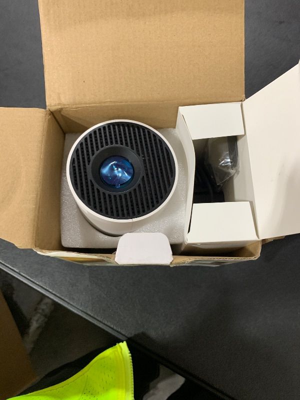 Photo 1 of Mini Projector, HY300 Pro Projector with Wifi and Bluetooth, Portable Projector Support 1080p 4k Decoding, Android 11.0, 200Ansi lm, 180° Rotating, 0.8:1 Short Throw Projector,for room, Camping, Trips