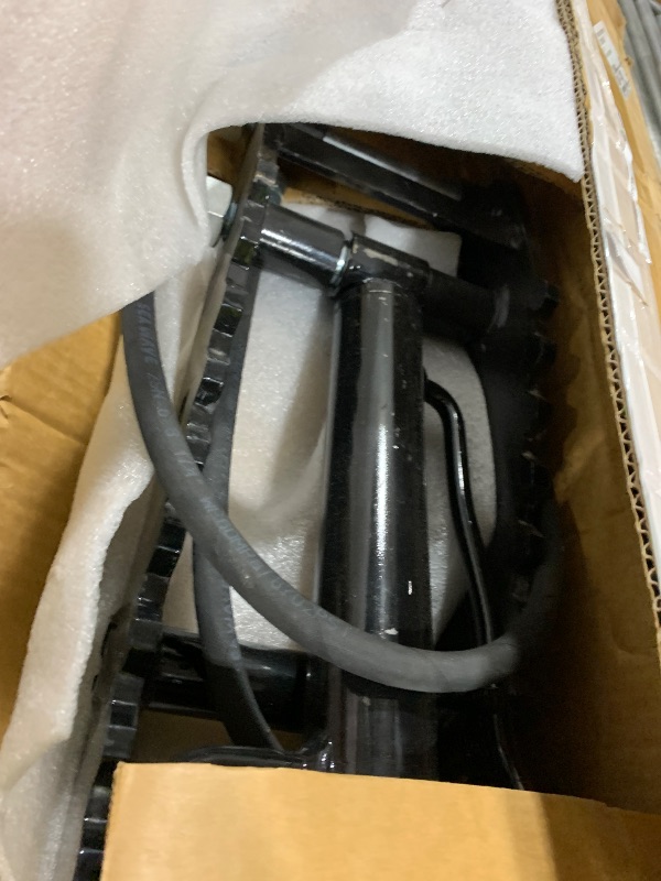 Photo 1 of VORGENS Mini Excavators Hydraulic Thumb Clip, Three Holes Excavator Thumb with L-Shaped Bracket - Replace Multifunctional Excavator Auxiliary Clamp Below 3 Tons w/Hydraulic Hoses*2 & Screws