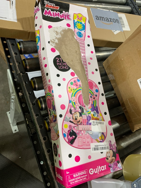 Photo 1 of Disney Minnie Mouse Kids Guitar – Minnie Mouse Pink Guitar Music Set with Real Tuning Pegs and Strings for Learning Music – Fun Band Musical Instruments for Kids Age 3 and Up – 21.5 Inch