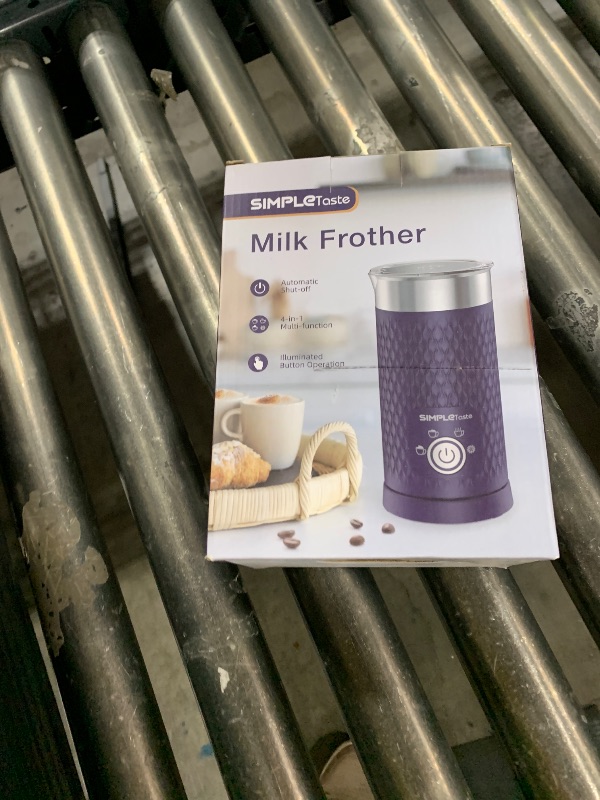 Photo 1 of SIMPLETASTE Milk Frother, 4-in-1 Electric Milk Steamer, Automatic Warm and Cold Foam Maker and Milk Warmer for Latte, Cappuccinos, Macchiato