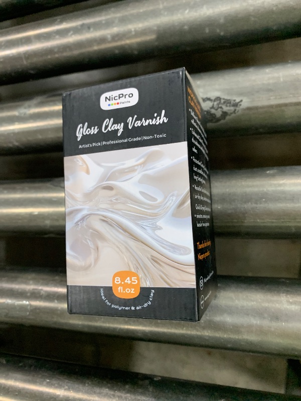 Photo 1 of Nicpro Large Air Dry Clay Varnish (8.45 oz, 250ml), Air Dry Clay Glaze Sealant for Pottery, Air Dry Clay, Acrylic Paint, Waterproof Prevent Clay Sculpture Scratches, Cracking, Wear- High Gloss Effect