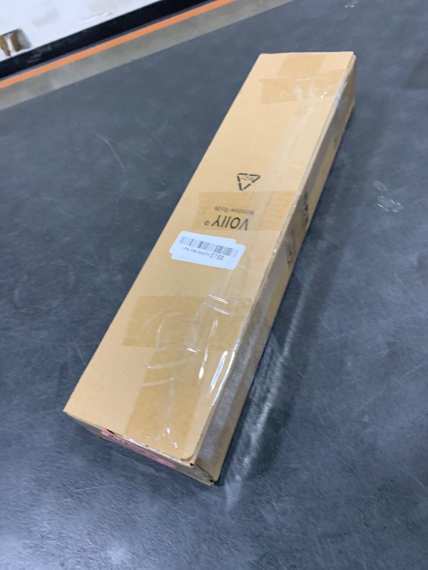 Photo 1 of VOIIY White Curtain Rods for Windows 48 to 84 Inch(4-7 Feet),1" Diameter Drapery Rods with Modern Style End Cap Finials,Size:36-88 Inch