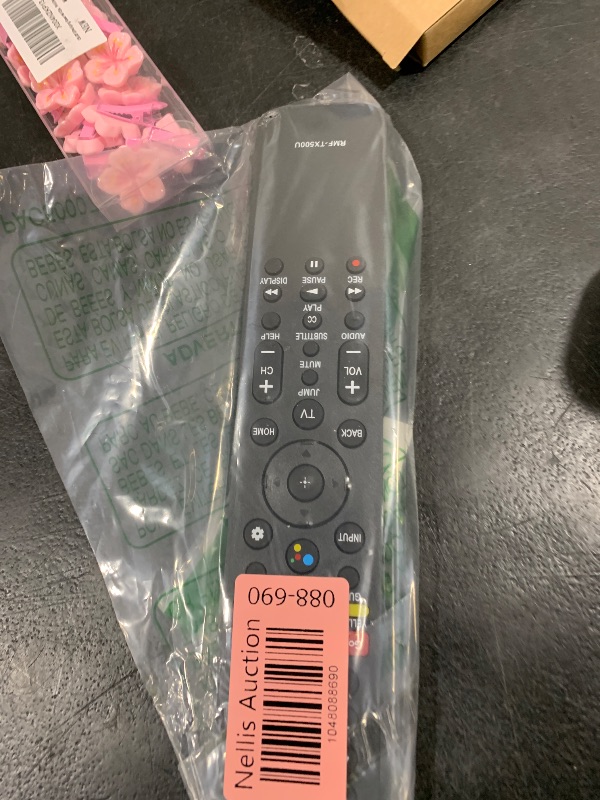 Photo 1 of RMF-TX500U Voice Replace Remote Applicable for Sony Bravia TV KD-75X75CH XBR-55A8H XBR-55X950G XBR-65A8H KD-65X750H XBR-49X950H XBR-75X900H XBR-75X850G XBR-65X90CH KD-65X75CH XBR-65X950G XBR-75X950G