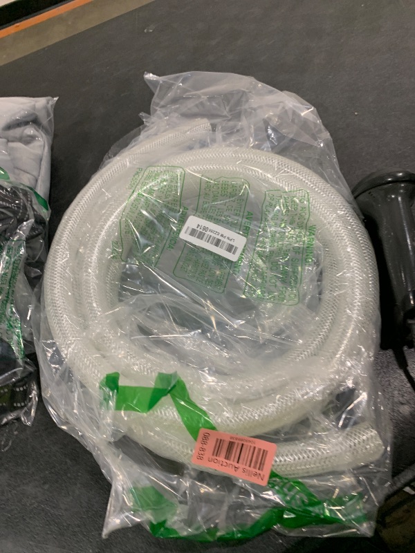 Photo 1 of 3/4" ID x 1" OD - 10 Ft High Pressure Braided Clear PVC Tubing Flexible Vinyl Tube, Heavy Duty Reinforced Vinyl Hose Tubing