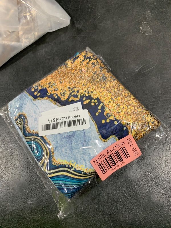 Photo 1 of Blue and Gold Abstract Marble Pillow Covers 18x18 Set of 2, Navy Blue and Gold Throw Pillow Covers Outdoor Decorative Pillow Case for Couch Bed Sofa Cushion Home Decor