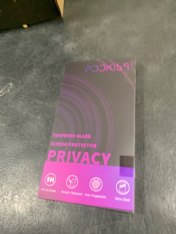 Photo 1 of PDDKISS Compatible for iPhone 14 Pro Max Privacy Screen Protector Tempered Glass 6.7 inch Display, Gradient Colorful Anti Spy Light HD Easy Installation