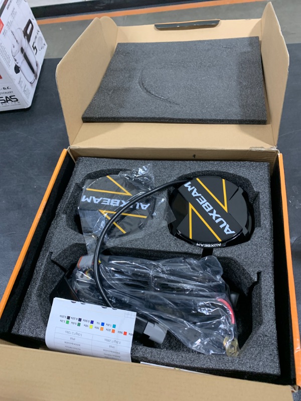 Photo 1 of Auxbeam V-Ultra Series 5 Inch Side Shooter Offroad Lights, Amber DRL Function 3 Modes, 172W 20400LM Spot Beam Round LED Pods, 270 Degree Wider Range, Black Protective Covers Included, Pair