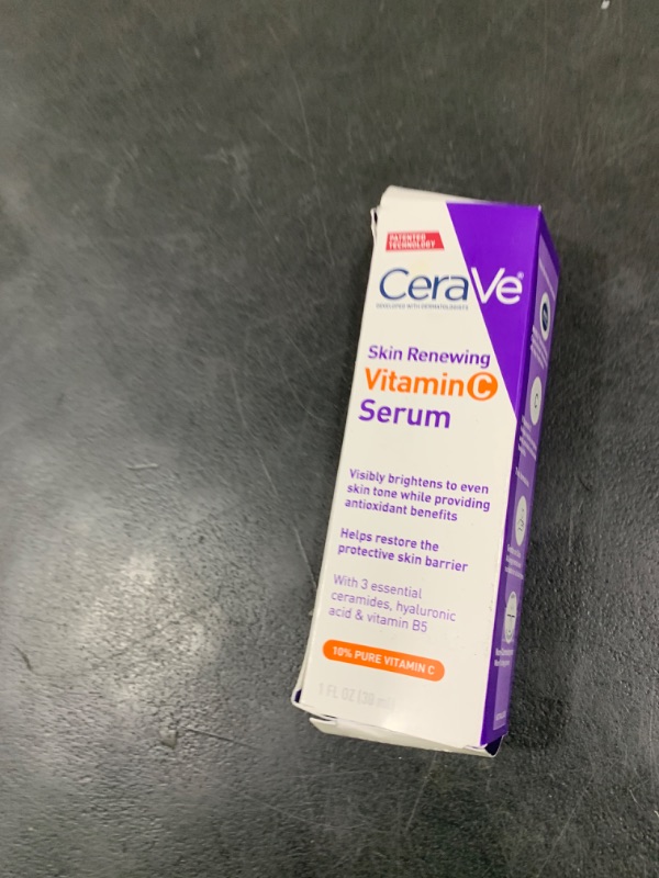 Photo 1 of CeraVe Vitamin C Serum with Hyaluronic Acid, Skin Brightening Serum for Face with 10% Pure Vitamin C, Fragrance Free, 1 Fl. Oz