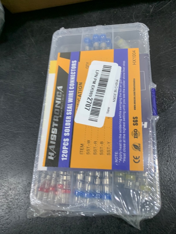 Photo 1 of haisstronica 120PCS Solder Seal Wire Connectors, Marine Grade Heat Shrink Butt Splice Connectors for Electrical, Stereo, Corrosion and Weatherproof