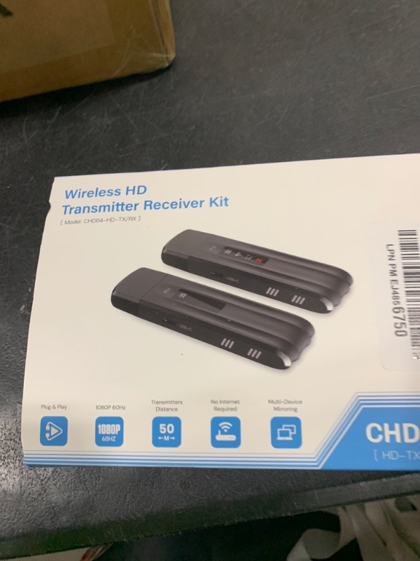 Photo 1 of Wireless HDMI Transmitter and Receiver,2025 Upgraded LED Display,4K Decode & 1080P Output,Plug and Play Portable 2.4G/5G Wireless HDMI Extender,Compatible with PC/Laptop/Camera/HDTV/Projector/TV Box