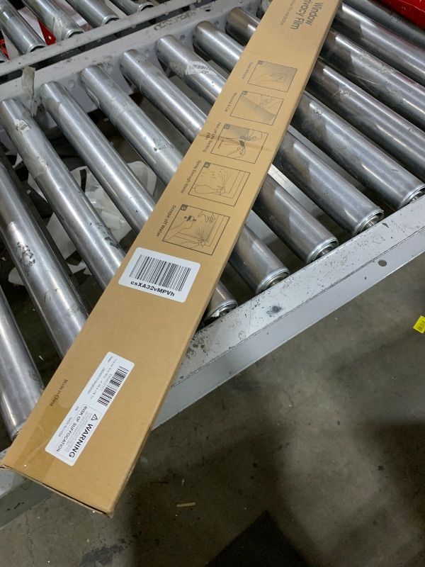 Photo 1 of Coavas One Way Privacy Window Film,Reflective Home Glass Mirror Tint See Out Not in,Heat UV Blocking Static Cling for Office Front Door Daytime Privacy Covering, Black-Silver,35.4x78.7 in