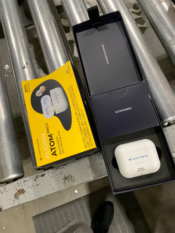 Photo 1 of Audien ATOM PRO 2 Wireless Rechargeable OTC Hearing Aid, Premium Comfort Design and Nearly Invisible
