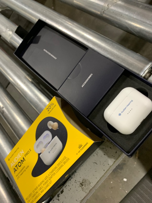 Photo 1 of Audien ATOM PRO 2 Wireless Rechargeable OTC Hearing Aid, Premium Comfort Design and Nearly Invisible