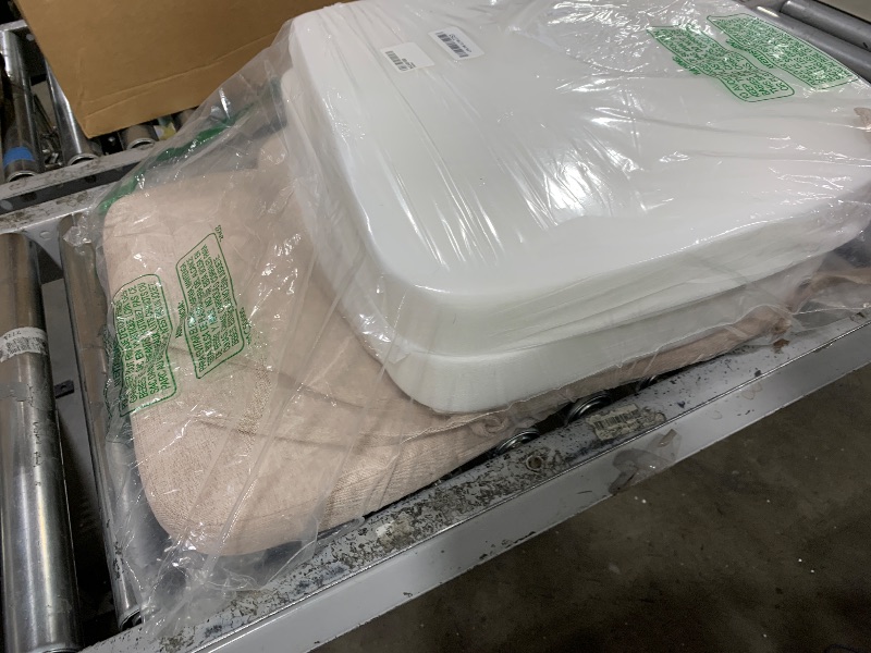 Photo 1 of AAAAAcessories D-Shaped Chair Cushions, 2" Thick Dining Chair Pads with Ties and Removable, Machine-Washable Cover, 17" x 16", Set of 4, Oatmeal Beige
