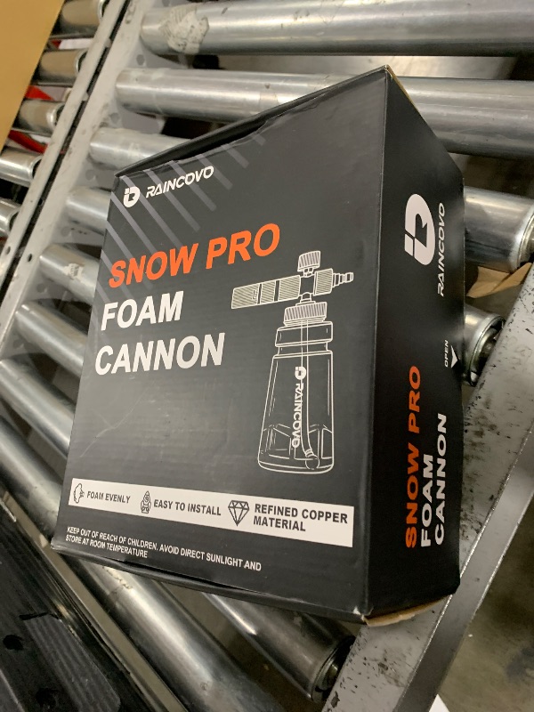 Photo 1 of Raincovo Foam Cannon Wide Mouth for Pressure Washer, Thick Snow Foam Lance for Car Wash, Adjustable Soap Cannon with 1/4 Inch Quick Connector, Additional 1.1mm Orifice Nozzle