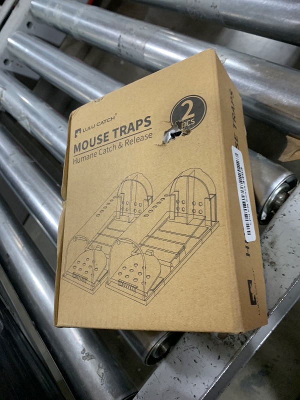 Photo 1 of LULUCATCH Humane Mouse Traps 2 Pack, Live Mouse Traps, Reusable with Cleaning Brush, No Kill Catch and Release Indoor Outdoor Mouse Catcher, Pet Safe Humane Rat Traps Tube Indoor for Home
