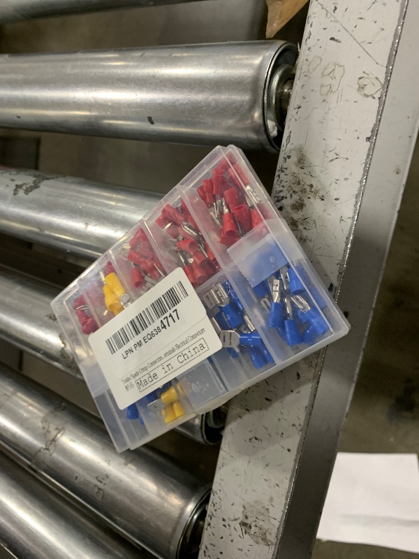 Photo 1 of Twidec/Spade Crimp Connectors 2.8mm/4.8mm/6.3mm Male and Female Spade Connector Kit Includes Fork Ring Insulated Wire Connector 15 Types Crimp Terminals Electrical Connectors