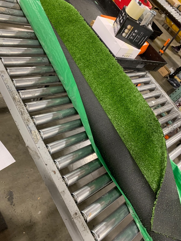 Photo 1 of Artificial Grass Turf Lawn-6 Feet x 10 Feet, 0.4" Indoor Outdoor Rug Synthetic Grass Mat Fake Grass