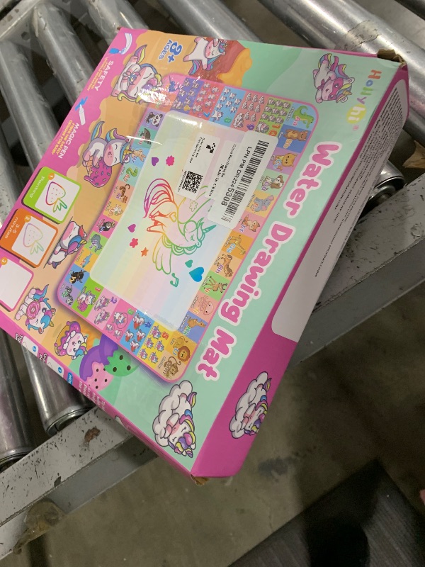 Photo 1 of Aqua Water Doodle Mat - Kids Drawing Mat Toddlers Educational Toys for Age 3 4 5 6 7 8 Year Old Boys Girls Gifts - Neon Color Mat Doodle Board Writing Drawing Toys Holiday Christmas Birthday Gifts