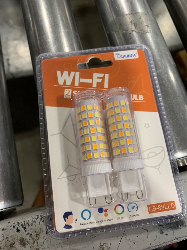Photo 1 of 2Pack Dimmable Wi-Fi Smart LED Bulbs with G9 Base,Compatible with Amazon Alexa and Google Assistant-Warm to Cool White(2700K-6000K),Adjustable Brightness From 1%-100% (120V,0.4-4.7W,40LM-450LM?