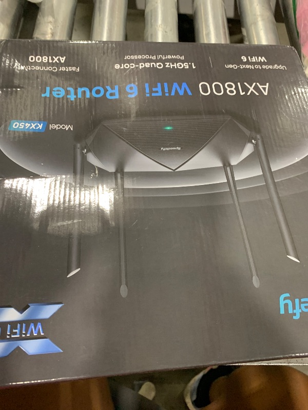 Photo 1 of Speedefy WiFi 6 Router, AX1800 Smart WiFi Router, 4-Stream Dual Band Wireless Router for Home Internet & Gaming, 1.5GHz Quad-Core CPU, MU-MIMO, OFDMA, Parental Control, VPN, IPv6 (Model KX450)