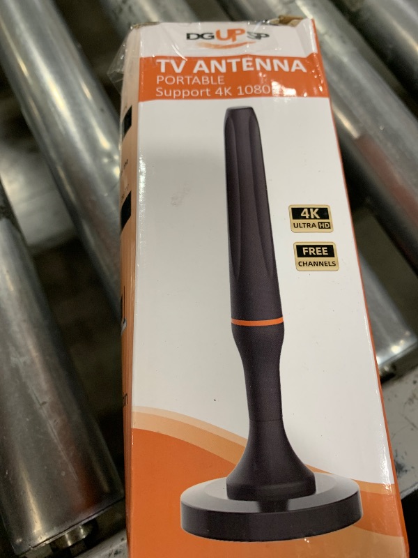 Photo 1 of Digital TV Antenna for Smart Tv Indoor Antenna for Tv Without Cable with 360° Reception Strong Magnetic Base, tv Antenna for Local Channels, Supports 1080P and 4K -10ft Long Cables?Orange-17401?