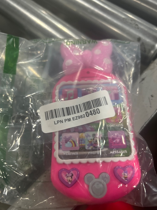 Photo 1 of Disney Junior Minnie Bow-Tique Why Hello Pretend Play Cell Phone, Lights and Sounds, Batteries Included, Kids Toys for Ages 3 Up by Just Play