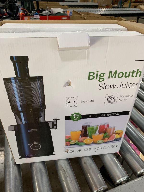 Photo 1 of Juicer Machines, ECOSELF Large Feed Chute for Family Needs, Professional Hands Free Cold Press Juicer For Whole Fruits & Vegetables, Self Feeding for Juice Extractor Machine, Easy to Clean