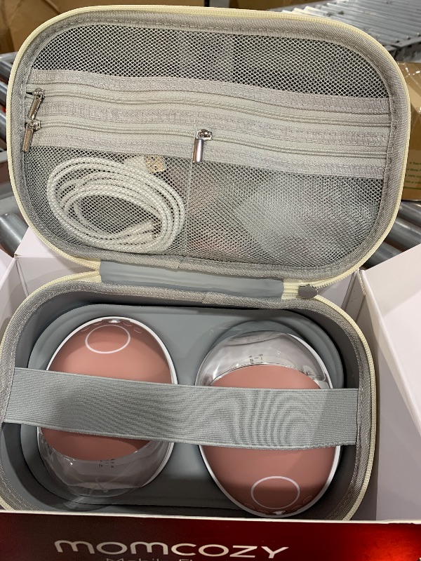 Photo 1 of Momcozy Breast Pump Hospital-Grade, Hands Free Breast Pump App with Leak-Proof DoubleFit Flange, Personalized Multi-Modes & 15 Levels, 2 Count