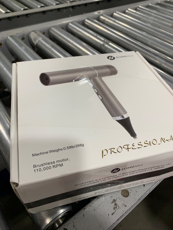 Photo 1 of slopehill Hair Dryer with Unique Brushless Motor | Intelligent Fault Diagnosis | Innovative Microfilter | Oxy Active Technology | Led Display (Grey)