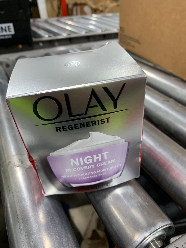 Photo 1 of Olay Face Moisturizer, Anti-Aging Night Cream for Women - Fragrance-Free Skin Care, Instant Hydration, Anti-Wrinkle, Reduces Fine Lines, Exfoliates, Smooths Texture - Niacinamide, Amino Pepitde, 1.7Oz
