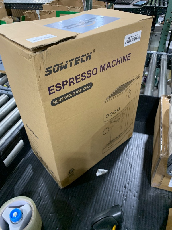 Photo 1 of SOWTECH Espresso Machine 20 Bar, Compact Espresso Maker with Milk Frother, Stainless Steel Coffee Machine with 42 oz Water Tank for Cappuccino, Latte&Cold Brew, Home&Office, Silver