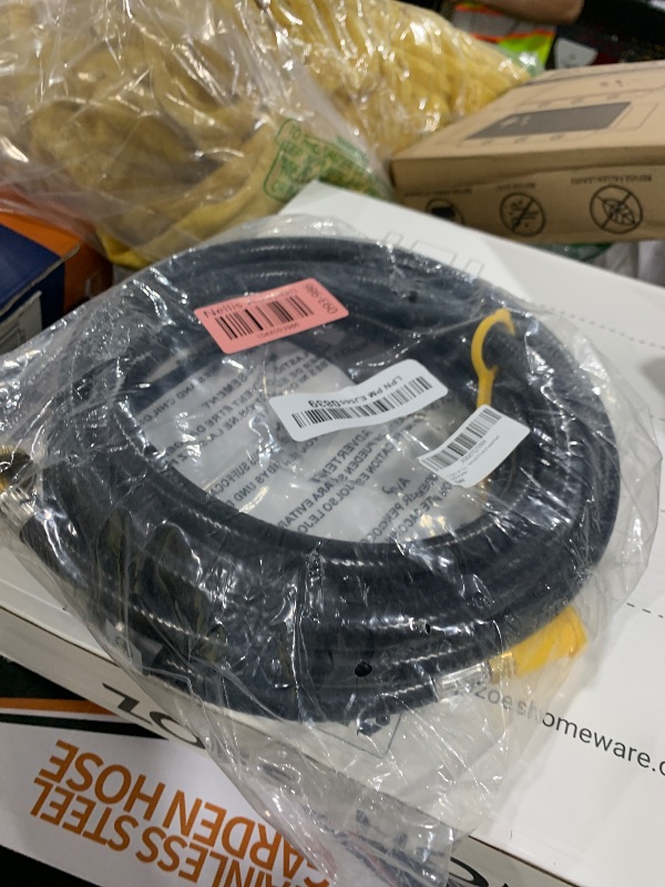 Photo 1 of DOZYANT 12 Feet 1/4" Quick Connect RV Propane Hose Converter Replacement for 1 lb Throwaway Bottle Connects 1 LB Bulk Portable Appliance to RV 1/4" Female Quick Disconnect