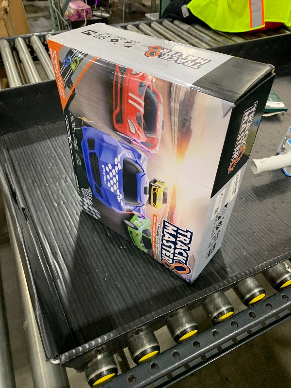 Photo 1 of Slot Car Race Track Sets with 4 High-Speed Racing Car, Battery or Electric Race Car Track for Boys and Kids, Dual Racing Game Lap Counter Circular Overpass Track, Gifts Toys for Boys Kids Age 6 7 8-12