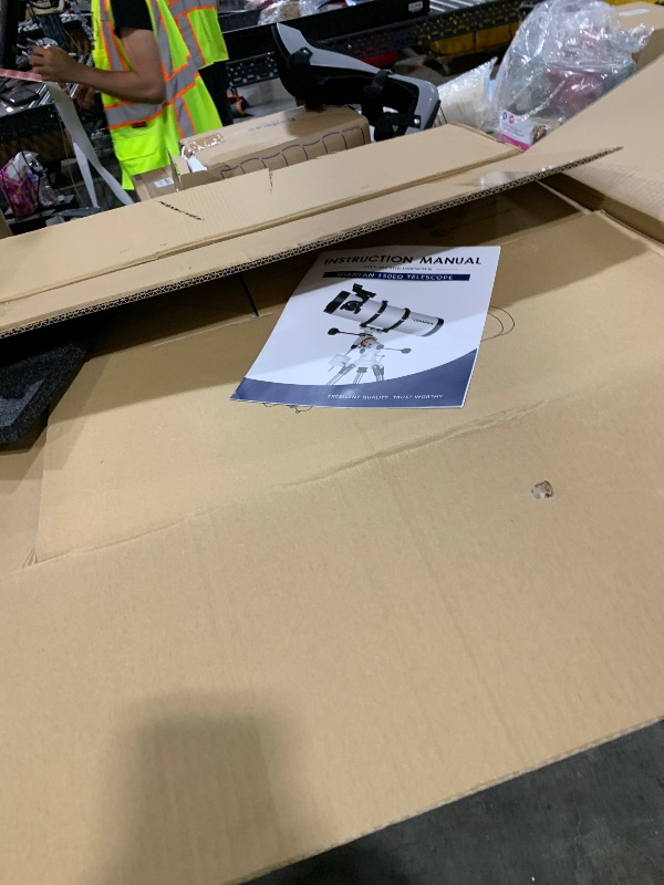 Photo 1 of Telescope 150EQ Astronomical Reflector Telescopes for Adults,Professional Manual Equatorial Telescope for Beginners.Comes with 2X Barlow Lens Phone Adapter,Stainless Tripod and Moon Filter