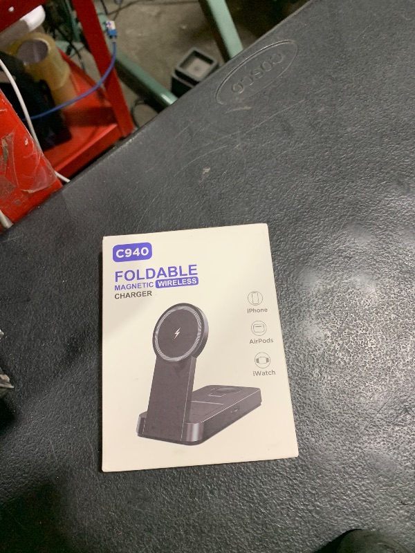 Photo 1 of 3 in 1 Magnetic Wireless for iPhone Charging Station: Foldable Portable Charger for iPhone 16-12 Pro Max & Apple Watch & AirPods, for Apple Multiple Devices Charger for Home,Office&Travel
