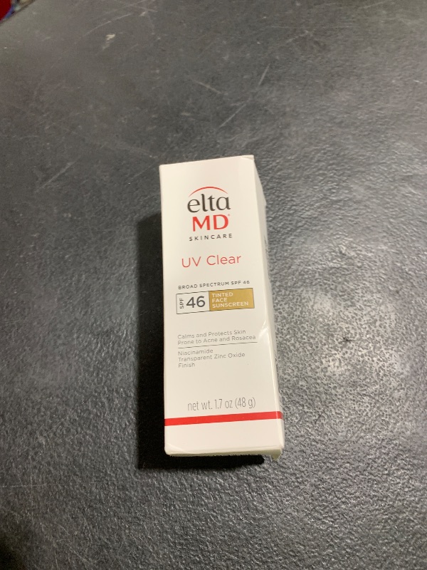 Photo 1 of EltaMD UV Clear Tinted Sunscreen for Face, SPF 46 with Zinc Oxide, Oil-Free, Dermatologist Recommended, For Acne-Prone Sensitive Skin, 1.7 oz