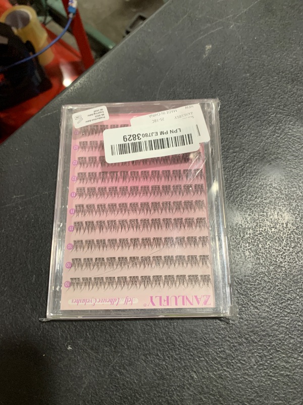 Photo 1 of Self Adhesive Eyelashes Natural Self Adhesive Lash Clusters Wispy Press on Lashes 10-12MM Pre-glued Eyelash Clusters 120pcs C-curly No Glue Lashes DIY Individual Lashes by ZANLUFLY