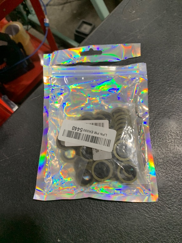 Photo 1 of 50PCS M14 Self-Centered Bonded Seal Oil Washers Gasket, Engine Oil Crush Washers Drain Plug Gaskets by Dsnaduo