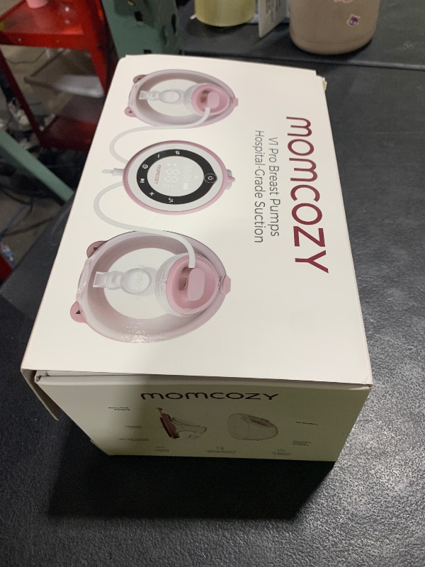 Photo 1 of Momcozy Breast Pump V1 Pro Hospital-Grade, Hands-Free & Portable Wearable Pump, Upgraded Electric Pump with 3 Fine-Tuned Rhythms|15 Levels, Come with Leak-Proof DoubleFit Flange, Cozy Red.