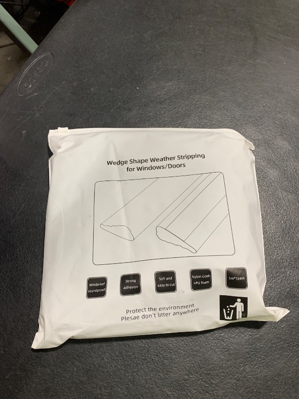 Photo 1 of KNEELISA 196” Wedge-Shape Foam Window Weather Stripping Door Seal Strip,Soundproofing Frame Insulation Tape for Exterior Front Door,Noise Cancelling Window Inserts,Door Gap Filler Light Blocker,Black
